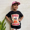 “WANTED – For Being Too Cute” Custom Kids T-Shirt